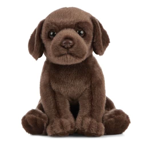 Image of Living Nature Soft Toy - Chocolate Labrador Puppy (16cm), Brown