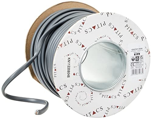 Image of ASCL 1.5m 50m 1.5mm Twin and Earth Electic Cabal Cable for Wiring Lighting, Blue,Grey,Brown