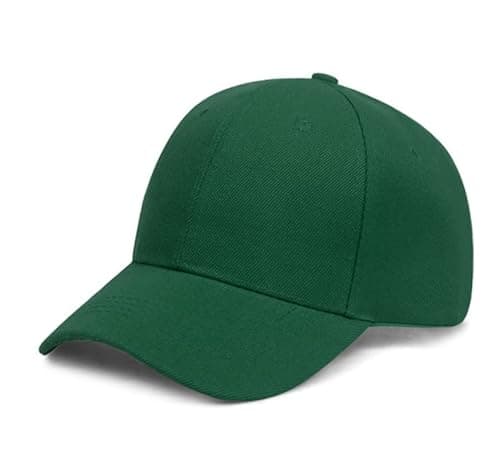 Image of ASD Accessories Men's Women's Baseball Classic Caps, Men Women Unisex Adjustable Baseball Caps (UK, Alpha, One Size, Green)