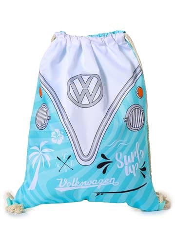 Image of Puckator Volkswagen VW T1 Camper Bus Surf Adventure Drawstring Bag - Swimming Bag - Drawstring Bags For Kids - Gym Pe Bag - Festival Bags For Women - Gymnastics Bag - String Sport Bag - Yoga Backpack