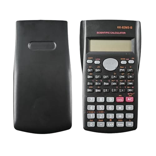 Image of Dakexiong KK-82MS-D Portable Scientific Calculator Engineering Scientific Functional Calculator with 240 Functions Two-Line Display for School Supplies Students Teachers Business Office Home,Black