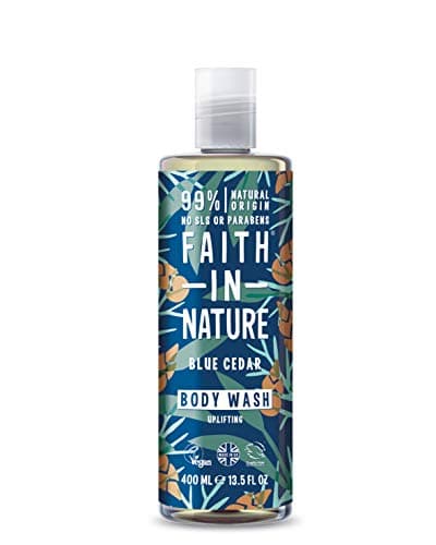 Image of Faith in Nature Blue Cedar Shower Gel