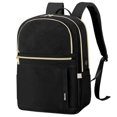 Image of HOMIEE Travel Backpack Womens 20L Carry on Luggage Flight Approved Underseat Cabin Bag Rucksack with USB Port 15.6 Inch Laptop Bag with Waterproof Pocket for School Work Weekend Black