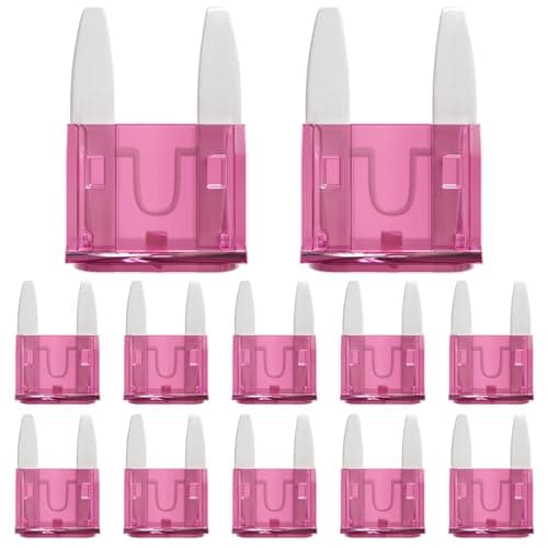 Image of ALLECIN 50Pcs 4A Mini Car Fuses 4Amp MINI Blade Fuse 4Ampere Automotive Auto Fusibles for RV Vehicle Motorcycle Truck