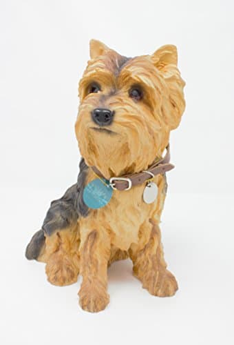 Image of Lesser & Pavey Sitting Yorkshire Terrier, Black/Tan, H26cm