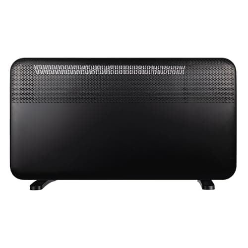 Image of TCP 2000W Convection Panel Heater, Slim Black Design, Fast Heat, Digital Thermostat, 24H Timer, Weekly Program, Quiet, Energy Efficient, Wall Mounted or Freestanding Electric Heater
