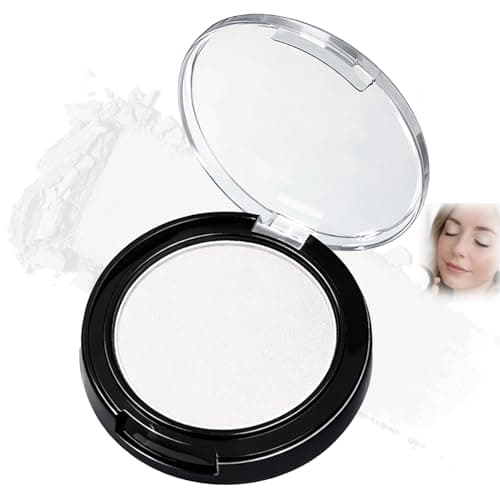 Image of Matte Eyeshadow Pressed Powder in Ivory White – High Pigment Single Shade with Soft Brightening Effect, Smooth Blendable Texture for Everyday Day and Night Eye Makeup
