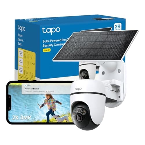 Image of Tapo TC90 KIT 2K 3MP Solar Security Camera Outdoor Wireless,Security camera,Colour Night Outdoor Camera,360°AI Detection CCTV,IP65,No Hub Required,Alexa,Google Home,Flexible Storage,No Monthly fee