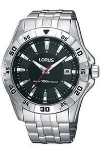 Image of Lorus RXH49HX9 Men's Silver Stainless Steel Band Wrist Watch, Bracelet
