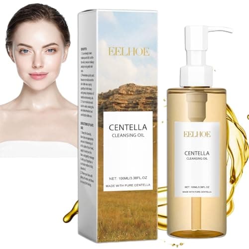 Image of Centella Cleansing Oil,Natural Oil Cleaner,Face Cleanser Women,Oil-Based Facial Cleanser Gentle Makeup Removal,Make Up Remover,Cleansing Oil for Face,Face Wash Women,Gentle Cleanser,Facial Cleansers