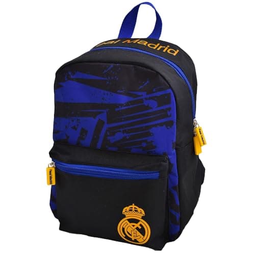 Image of Hy-Pro Officially Licensed Real Madrid CF Backpack - Small, Lightweight, Rucksack, Real Madrid Merchandise, Great Football Gift Idea