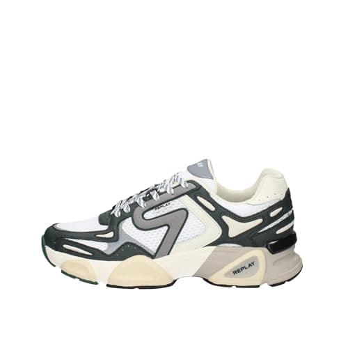 Image of Replay Men Destiny M Sneaker, 3445 Forest Green White, 12 UK