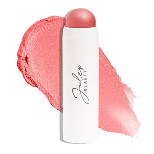 Image of Julep Skip The Brush 2-in-1 Colour Stick for Cheeks and Lips (Golden Guava) Cream to Powder Blusher and Lip Balm - Cream Blush Enriched with Vitamin E for Hydrated, Healthy Skin & Lip Care