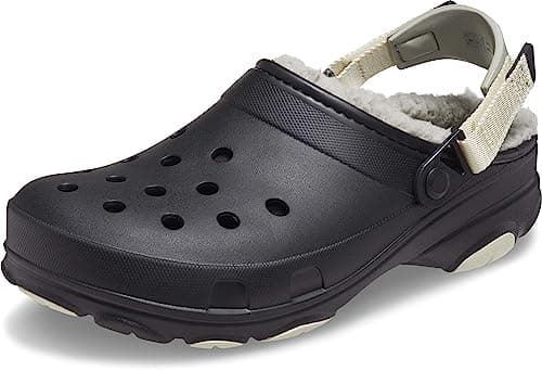 Image of Crocs Classic Cozzzy Sandal, Black/Black, 10 UK Men/ 11 UK Women