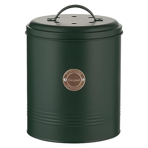 Image of Typhoon Living Green Compost Caddy with Lid, 2.5L