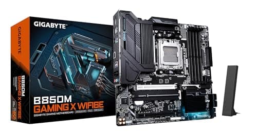 Image of Gigabyte B850M GAMING X WIFI6E Motherboard - AMD Ryzen 9000 Series CPUs, 10+2+2 Phases Digital VRM, up to 8200MHz DDR5 (OC), 1xPCIe 5.0 + 1xPCIe 4.0 M.2, 2.5LAN, WIFI 6E, USB 3.2 Gen 2