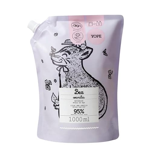 Image of YOPE REFILL HAND WASH | MOISTURIZING | ALLANTOIN, PROVITAMIN B5 | 95% INGREDIENTS OF NATURAL ORIGIN | VEGAN | SCENT LILAC VANILLA| 1000ml