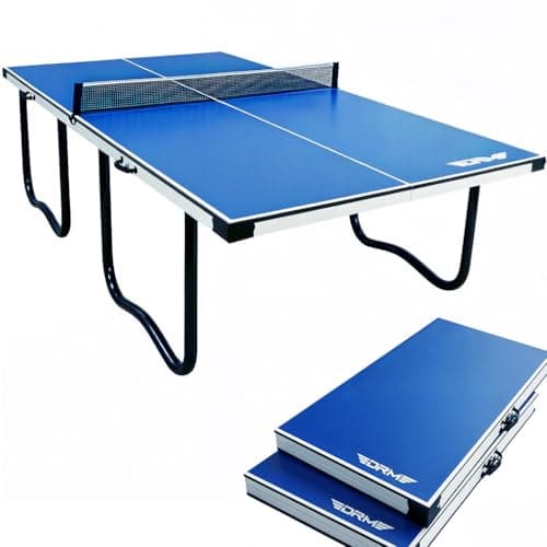 Image of OYE 9FT Professional Outdoor Indoor Table Tennis Table, Folding Table Tennis Table, 10 Minute Quick Assembly Ping Pong Table with Thickened Tube and Single Player Playback Mode