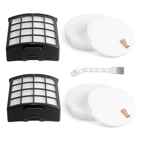 Image of HOUSEMAX NZ850UKT Replacement Filters for Shark Stratos Pet Pro Lift-Away Upright Vacuum Cleaner NZ850UK NZ860UK NZ860UKT AZ912UK AZ912UKT AZ913UK AZ913UKT, 2 Foam&Felt Filters + 2 Hepa Filter