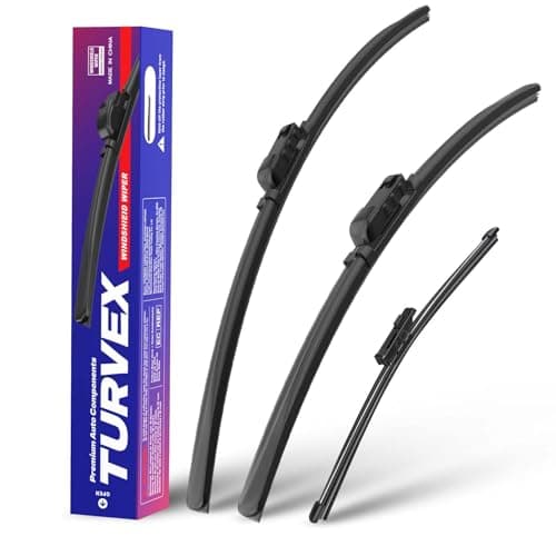 Image of TURVEX Wiper Blades for VW ID.3 2020 to 2025, Complete Front Window Wiper and Rear Wiper Set, 30" 30" 11" Windscreen Wipers Blade Set, Auto Car Wipers - Quiet & Easy Installation (2+1)