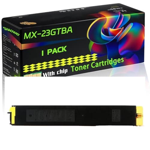 Image of WZLAD MX-23GTBA Compatible for Sharp Toner Cartridges MX-23 MX23GTBA MX23GTCA MX23GTMA MX23GTYA MX-23GTCA MX-23GTMA MX-23GTYA MX-2310F MX-2310NS MX-2310U MX-2314N MX-2614N MX-3111U Printers (Yellow)
