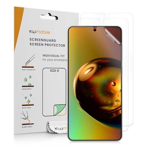 Image of kwmobile Screen Protectors Compatible with Samsung Galaxy S26 Screen Protector - 3x Ultra-Clear Transparent Phone Films