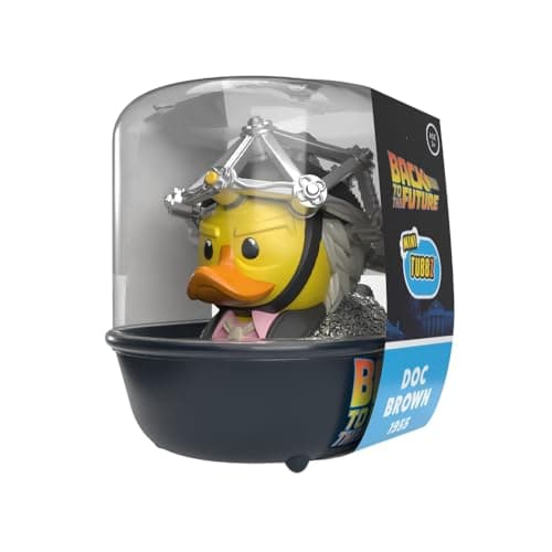 Image of TUBBZ Mini: Back to the Future - Doc Brown 1955 Cosplaying Rubber Duck Vinyl Figure