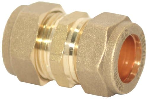 Image of Plumb-Pak PF01-5AMZ Compression Straight Coupler 15mm - Pack of 5