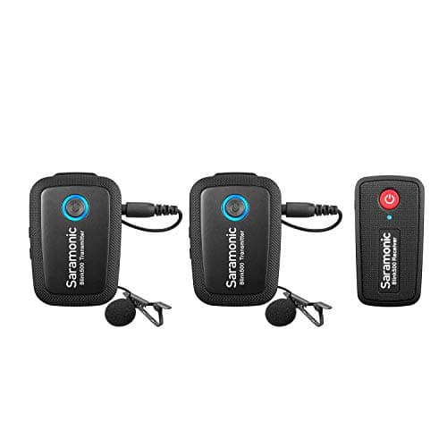 Image of Saramonic Ultracompact 2.4 GHz 2-Person Wireless Clip-On Mic System w/Lavs for Cameras & Mobile (Blink 500 B2)