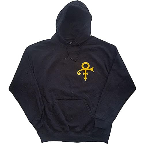 Image of Prince Hoodie Love Symbol Logo Official Mens Black Pullover M