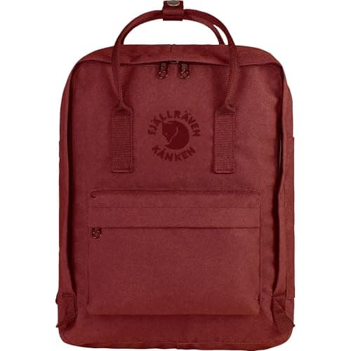 Image of Fjällräven Unisex's Re-Kånken Backpack, Ox Red, 38 x 27 x 13 cm, 16 l