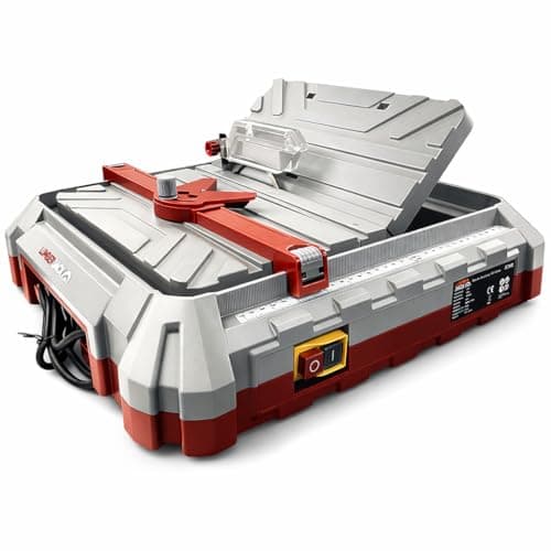 Image of Lumberjack Electric Tile Cutter, 500W, 5400 RPM, Adjustable Table (0°-45°), 115mm Blade, Precision Cutting for Ceramic, Porcelain & Stone Tiles