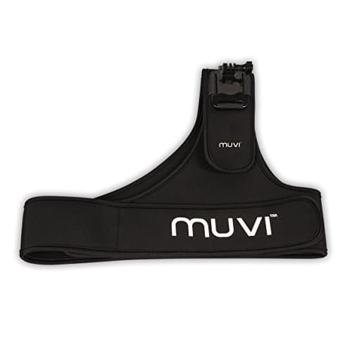 Image of Veho Muvi Adjustable Shoulder Strap Harness Mount for Muvi KX-Series | Muvi K-Series | Muvi HD | Muvi Micro - Black (VCC-A047-SSM)