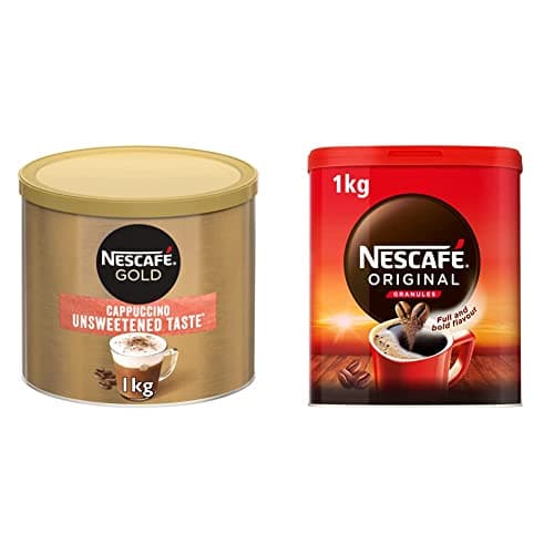 Image of Nescafe Gold Cappuccino Unsweetened Taste Instant Coffee Tin 1 kg & NESCAFE Original Instant Coffee 1kg Tin