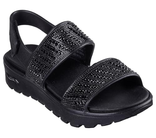 Image of Skechers Foamies: Arch Fit Footsteps - Enchant Womens Slingback Sandals, Black, 8