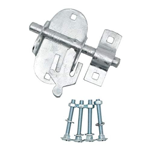 Image of Oval Pad Lock Bolt | 4 INCH / 100mm | Hot Dip Galvanised | Pack of 1
