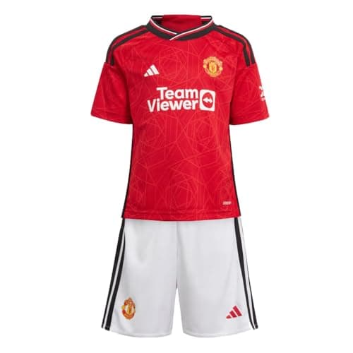 Image of adidas Manchester United Home Mini Kit 23/24, Red -, 2 Years