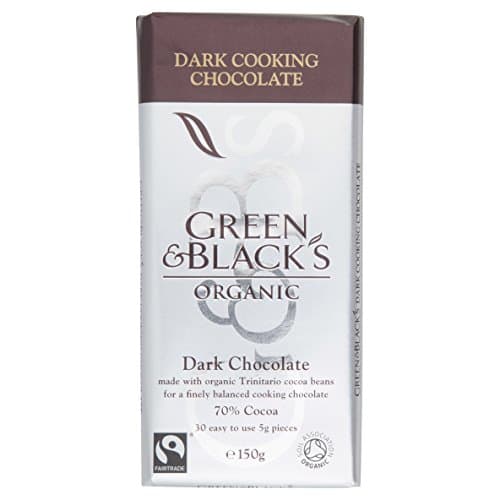 Image of Green & Black's Organic Dark Cooking Chocolate, 70% Cocoa, 150 g (Pack of 1)