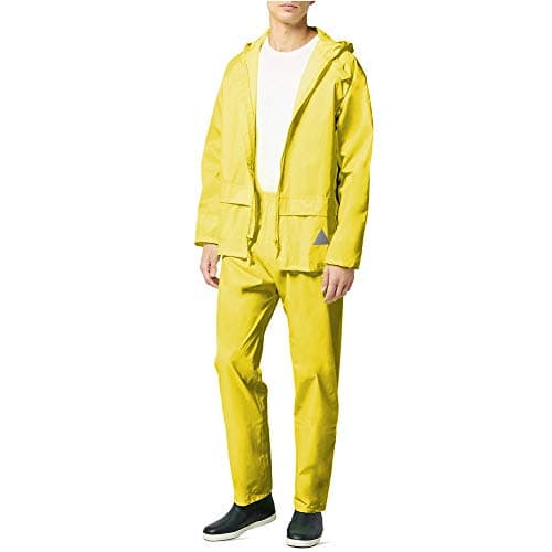 Image of Result RE95A Heavyweight Waterproof Jacket/Trouser Suit - Yellow, Large