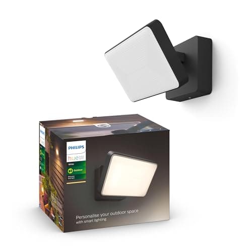 Image of Philips Hue Welcome White Flood Light. Outdoor Smart Lighting. Works with Alexa, Google Assistant and Apple Homekit