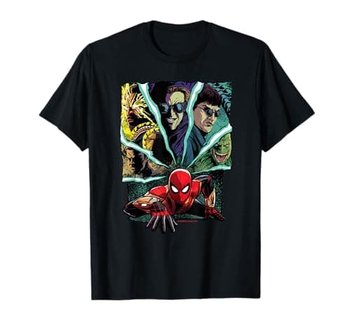 Image of Marvel Spider-Man: No Way Home Spider-Man and Foes T-Shirt