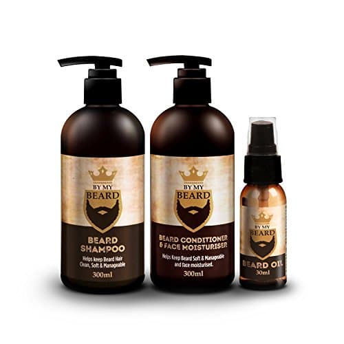 Image of BE MY BEARD Beard Shampoo/Conditioner and Face Moisturiser Oil Complete Triple Pack