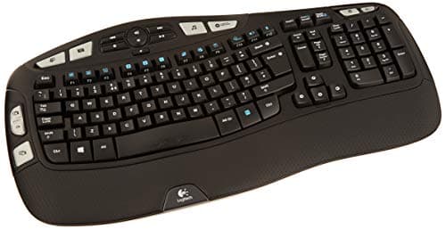 Image of Logitech Wireless Keyboard K350, QWERTY UK English Layout - Black