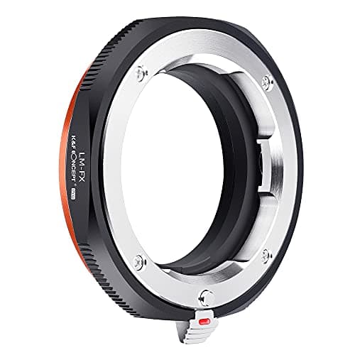 Image of K&F CONCEPT Updated M to FX Adapter, Manual Lens Mount Adapter with Matting Varnish Design, Compatible with Leic-a M Mount Lens and Compatible with Fujifilm Fuji X-Series X Mount Cameras