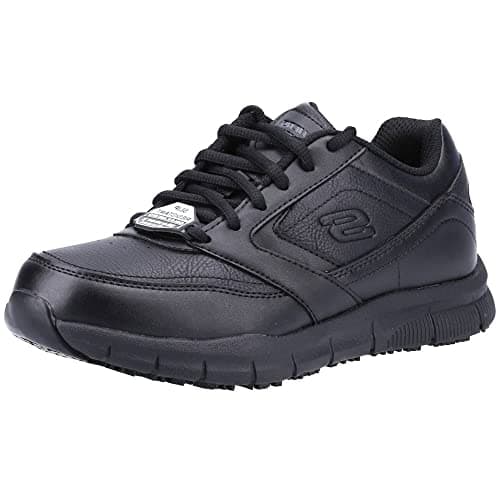 Image of Skechers Women's Nampa Wyola Casual Shoes, Black Synthetic (pu), 6 UK