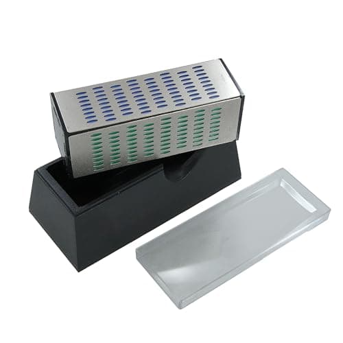 Image of Neilsen CT0826 Diamond Sharpening Block – 4 Grits, 150mm x 50mm, Non-Slip Rubber Feet, Use Dry or Wet