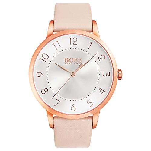 Image of Hugo Boss Women's Analogue Quartz Watch with Leather Strap – 1502407