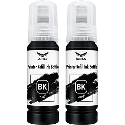 Image of ULTRICS Printer Refill Ink, Universal Bulk Refillable Ink Kit for Refilling Ink Cartridges and CISS Systems Compatible with Epson Canon Brother Dell HP Lexmark Kodak Xerox (Black)