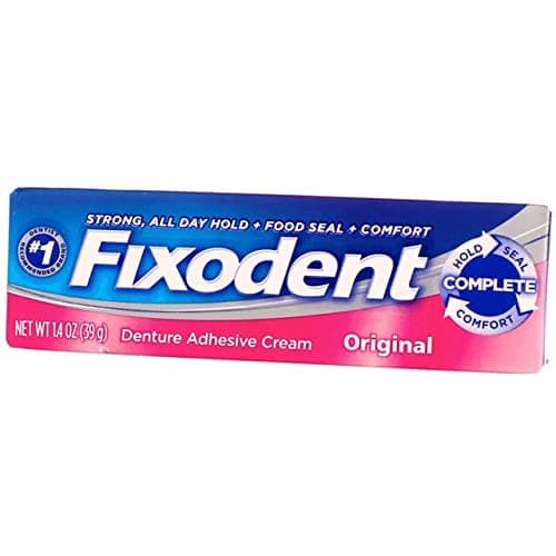 Image of Fixodent Fixodent Denture Adhesive Cream Original, Original 1.4 Oz