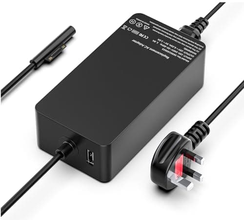 Image of 102W Laptop Charger Compatible With Surface Pro 9/8/7/6/5/4/3, Laptop 1/2/3/4/5, Go 1/2/3, Book 1/2/3, Compatible With Surface Pro Charger Microsoft Surface Charger